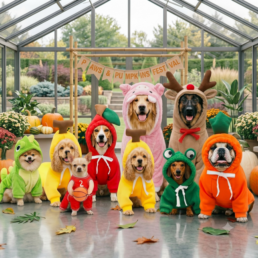 Dog in costume